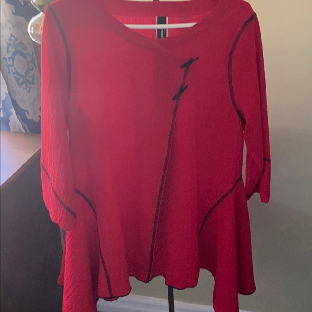 Women’s red dress top